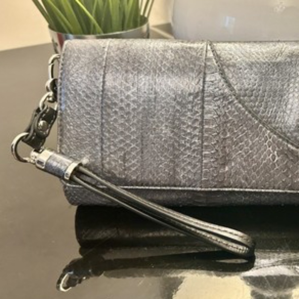 Cocomojo Handbag Python Leather Designer Snake Sk… - image 2